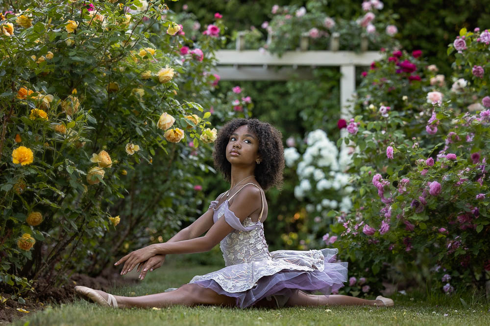 dance photoshoot at all who wander flower farm dance photoshoot in Dundas