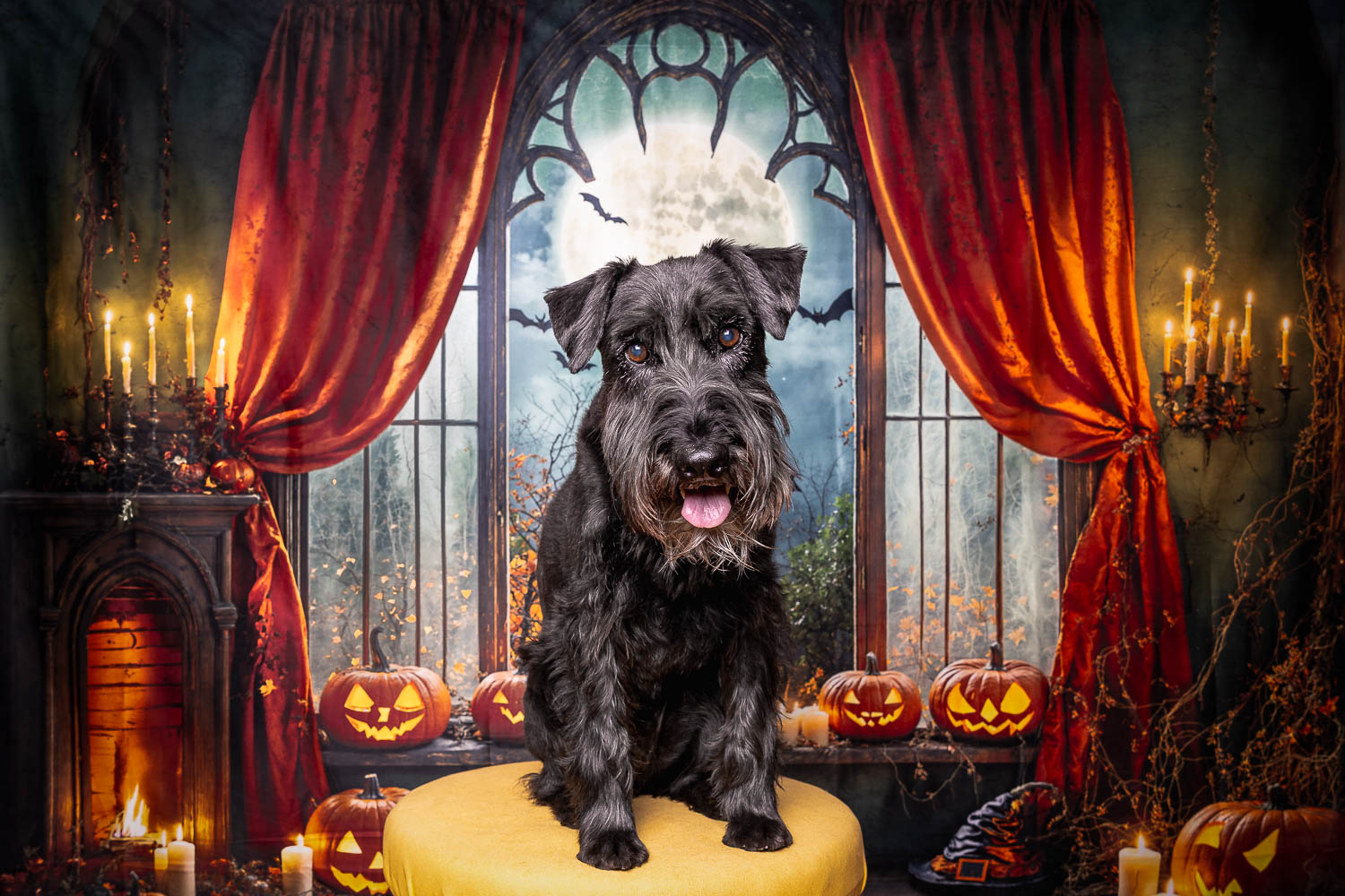 halloween pet photoshoot session