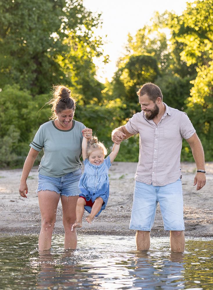 candid family portrait